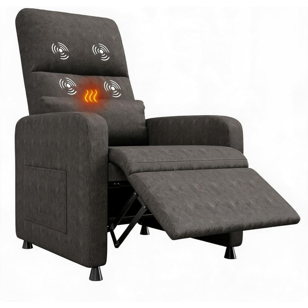 poltrone reclinabili marrone relax