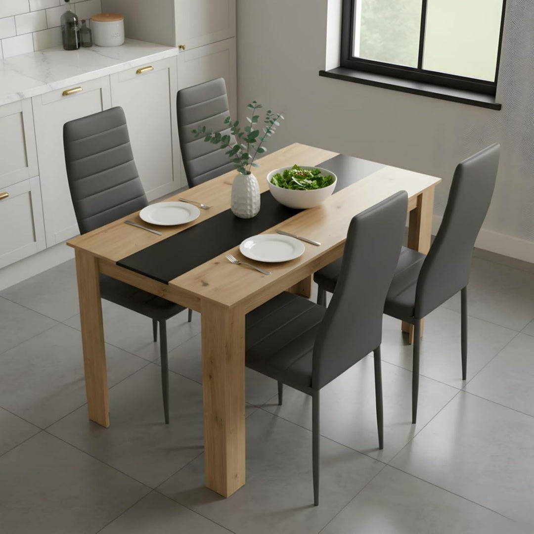 set sala da pranzo grigio per ufficio 1